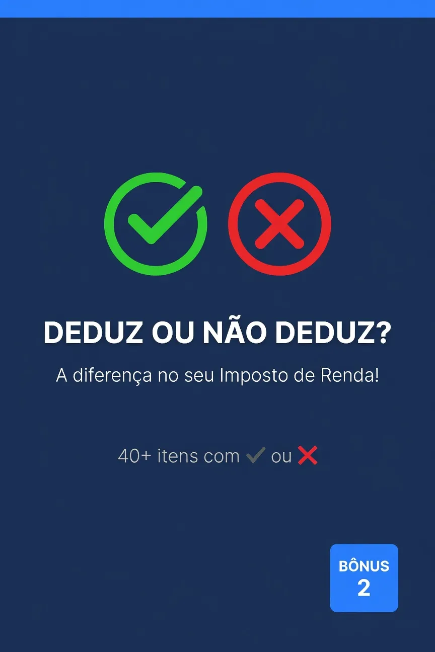 Bônus 2: Tabela de deduções permitidas no Imposto de Renda 2026