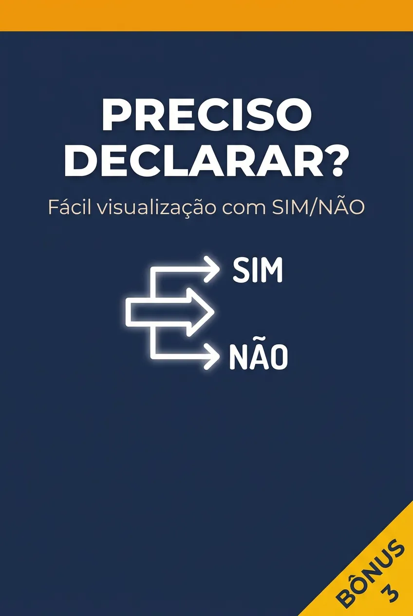 Bônus 3: Fluxograma interativo para saber se precisa declarar IR 2026